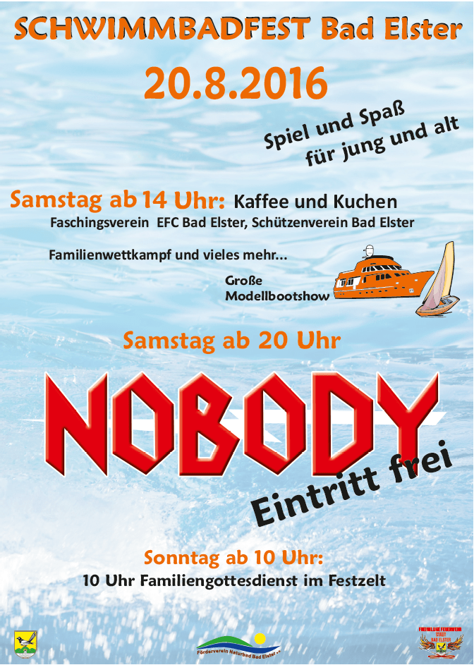 Plakat Schwimmbadfest 2016